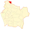 Map of Renaico commune in the Araucania Region