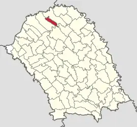 Location in Botoșani County