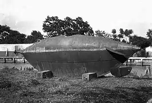 On display beside Bayou St. John, 1890s