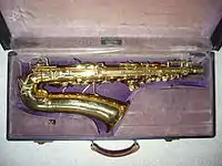 Conn 6M "Lady Face" brass alto saxophone (dated 1935) in its original case