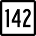 Route 142 marker