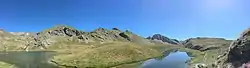 Connection between the lac de la bataille and the lac vert