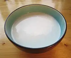 Bowl of coconut milk