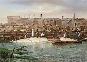 Torpedo Boat David at Charleston Dock, Oct. 25, 1863, American Civil War Museum