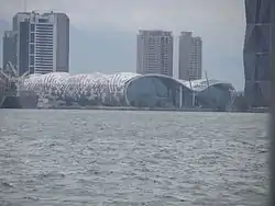 Kaohsiung Exhibition Center under construction (near completion).