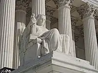 The Contemplation of Justice statue