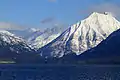 Mount Cannon (right) seen from Lake McDonald