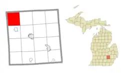 Location within Livingston County