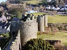 South-western section of Conwy Town Wall