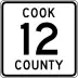 County Road 12 marker