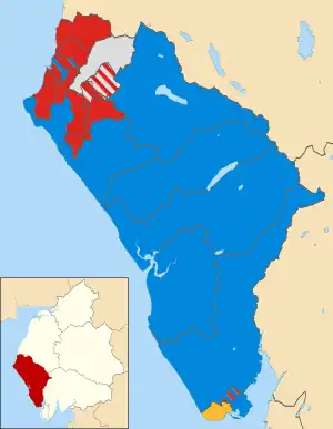 2003 results map