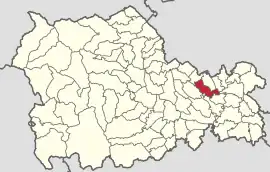 Location in Neamț County