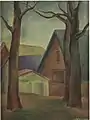 Houses, oil painting, Spellman