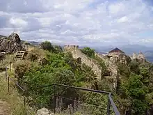 Cornatel Castle as seen from the Hanging House.