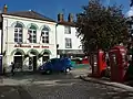 Corner of the market square in Horncastle, given its charter in the 13th century