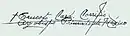 Ernesto Corripio y Ahumada's signature