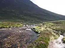 Bridge over Dee at Corrour Bothy