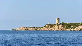 The Tower of Olmeto, a Genoese tower which is located in the commune