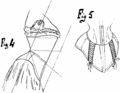 A diagram of a straight-front corset, 1902