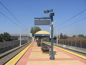 The platform at Cottle station