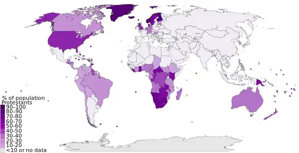 Distribution of Protestants