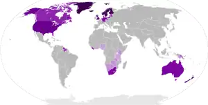 map of worldwide Christianity in 1938