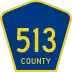 County Route 513 marker