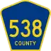 County Route 538 marker