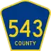 County Route 543 marker