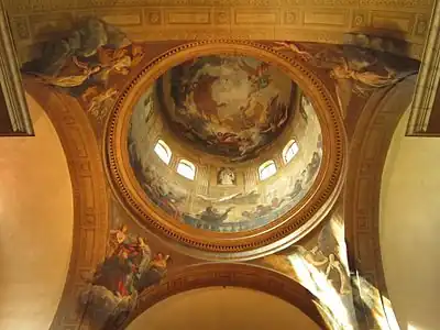 The dome over the transept