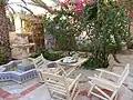 Inner courtyard of a house, Tozeur, 2020.