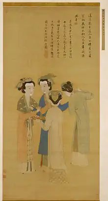 Court Ladies of the Former Shu by Tang Yin