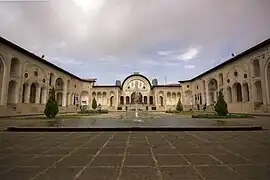 A view of the courtyard of the Tabātabāei House.