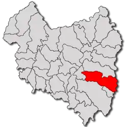 Location in Covasna County