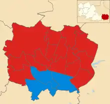 2011 results map