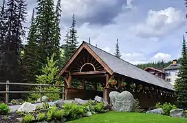 Covered bridge in Sun Peaks