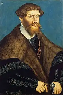 Portrait of Philip I of Pomerania by Lucas Cranach the Younger