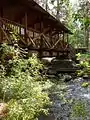 Walking bridge over Whychus Creek in Sisters, Oregon