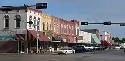 Downtown Crete: Main Avenue, looking south from 13th Street, May 2013