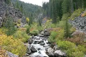 Crooked Creek in fall.