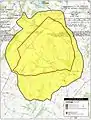 Map of battlefield core and study areas by the American Battlefield Protection Program