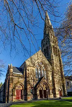 40 Queen's Drive, Former Crosshill Queen's Park Church, Including Boundary Walls With Railings And Gatepiers