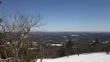 View from mountain towards Manchester