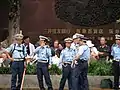 Police standing ready