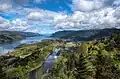 View of the Columbia River from Vista House mezzanine