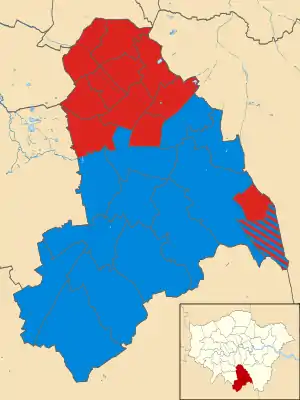 Croydon 2010 results map