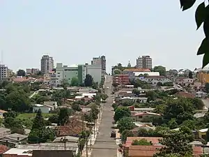 Vista da Rua Coronel Pillar (Monumento de Fátima).