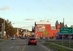 Town center along Genesee Street