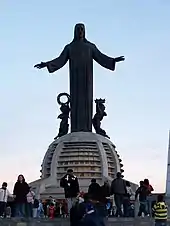 Image 40Cerro del Cubilete ("Dice Cup Hill"). At the top of the hill is the Cristo Rey (Christ the King) statue. (from Culture of Mexico)