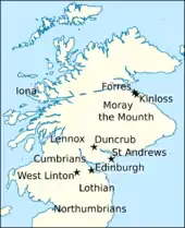 Map of northern Britain